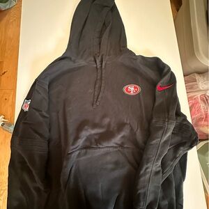 49ers Black Hoodie Sweater